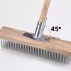 6 Piece Wire Broom Set, Metal Broom Base, Wire Broom for s and Moss with Brush Shovel Tool, 20/30/50cm Stainless Steel Wire Broom for s, Garden Broom for Scrubbing Decks, Driveways and Patios view 3