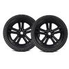 KWIBYBGS 12 inch Wheelchair Rear Wheel, Electric Wheelchair Accessories for the Elderly, Replacement Wheel, Pu Non-Inflatable Wheel/Black/12Inch(2 Counts) view 1