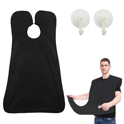SSKHE Beard bib apron,beard hair catcher waterproof non-stick grooming Cloth,shaving trimming beard hair catcher with 2 Suction Cups for men