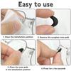 20 Pairs Glasses Nose Pads, Self Adhesive Sponge Nose Pads D Shaped Soft Nose Pads Non Slip Glasses Nose Pads Nose Pads for Glasses and SunglassesBlack view 3