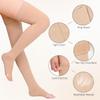 20-30 mmHg Thigh High Compression Socks 1 Pair Open- Toe Compression Stockings for Men Women Varicose Veins Edema DVT Swollen legs Travel Flight Pregnant view 3