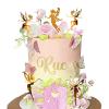 Fairy Cake Topper Fairy Garden Theme Cake Decor Pink Fairy Door for Birthday Baby Shower view 4