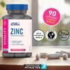 Applied Nutrition Zinc - 15mg Strength Supplement for Normal Immune System Function, Bones, Hair, Skin & Nails, Made in The UK, Vegan (90 Tablets - 3 Months Supply) view 3