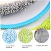 15Pcs Reusable Mop Pads Water-Absorbent Spin Mop Pads 5.9  6.3 Inch Easy Cleaning Round Microfiber Mop Pads Refill Replacements for Floor Cleanining. view 2