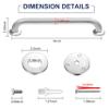 16 Inch Grab Bars for Bathtubs and Showers view 2