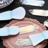 WANDIC Wax Melting Spoon Cleaning Tool Set, Silicone Spatula for Stirring Sealing Wax Stamp Spoon (Blue, 5pcs) view 4