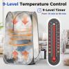 COSTWAY Portable Sauna Steam for Home, Folding Full Body Sauna Tent Steam Room with 3L Steamer Generator, Remote Control & Chair, Pop-Up Personal Home Sauna Pod Box for Therapy Detox Slimming (Grey) view 2