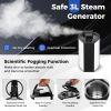 COSTWAY Portable Sauna Steam for Home, Folding Full Body Sauna Tent Steam Room with 3L Steamer Generator, Remote Control & Chair, Pop-Up Personal Home Sauna Pod Box for Therapy Detox Slimming (Grey) view 3