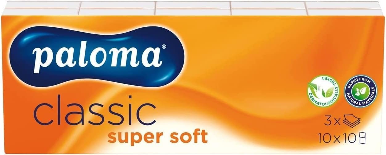 ZYBUX - Super Soft Pocket Tissues - 10 Pack - 3-Ply Facial Tissues for Purse, Hand Bags
