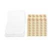 100pcs Flat Paper Bags with 100 Count Stickers, Bags Treat Bags Self Adhesive White Translucent Paper Snack Bags for Nail Jewelry Candy Wedding view 1