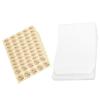 100pcs Flat Paper Bags with 100 Count Stickers, Bags Treat Bags Self Adhesive White Translucent Paper Snack Bags for Nail Jewelry Candy Wedding view 2