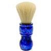 Parker Deluxe Iridescent Blue Handle Boar Shaving Brush & Stand view 2