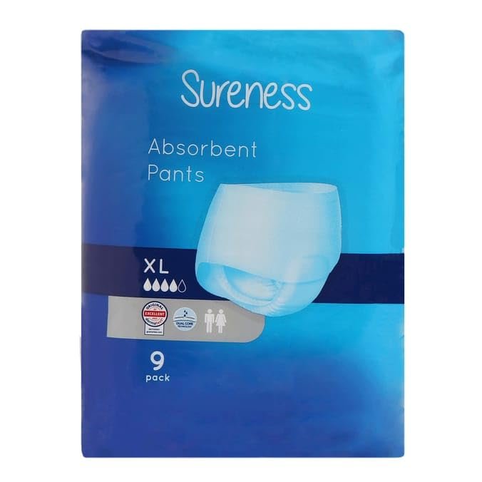 Sureness Absorbent Pants Pack of 9 (XL)