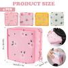4 PCS Sanitary Pad Storage Bag, Period Bag with Zipper, Small Cute Period Pouch for Purse Tampon Pad Holder Portable Period Bag for School, for Female Girls view 2