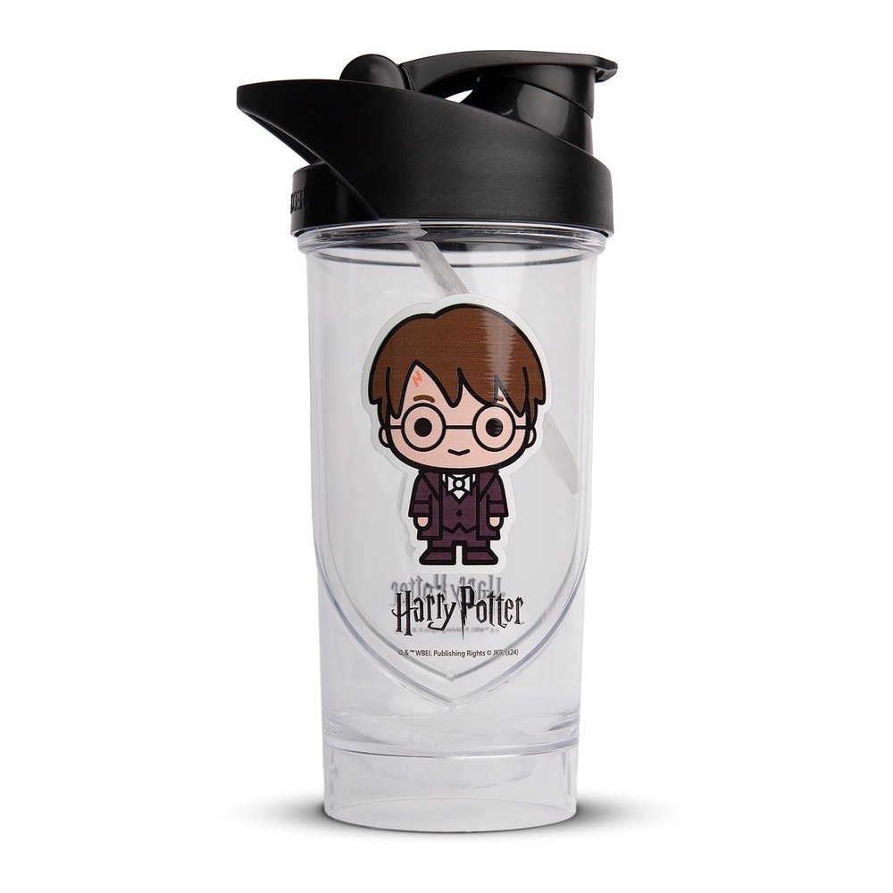 Shieldmixer Hero Pro Classic Shaker Harry Potter Mini - BPA-Free - Gym Accessories - Protein Shaker - Fitness Water Bottle - White - 700 ml