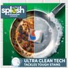 Splesh 3 in 1 Ultimate Freshness Dishwasher Tablets, Lemon Scent Ultra Clean No Pre Rinse Needed Dishwashing Capsules, Extra Sparkle Tough on Stain and Grease Washing Up Tablet, 150W view 4