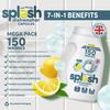 Splesh 3 in 1 Ultimate Freshness Dishwasher Tablets, Lemon Scent Ultra Clean No Pre Rinse Needed Dishwashing Capsules, Extra Sparkle Tough on Stain and Grease Washing Up Tablet, 2x150W view 2