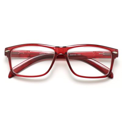 TWINKLE TWINKLE Reading Glasses Classic Frame Spring Hinge For Unisex Women Men R141 (1 Pairs Wine, +250 Magnification)