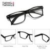 TWINKLE TWINKLE Reading Glasses Classic Frame Spring Hinge For Unisex Women Men R141 (1 Pairs Wine, +250 Magnification) view 4