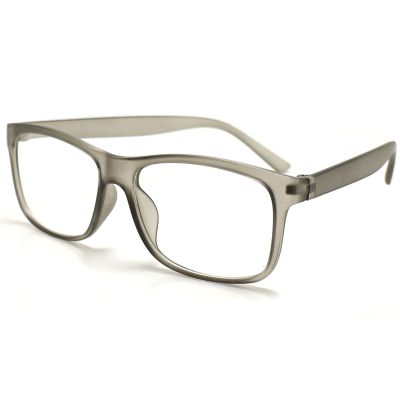 TWINKLE TWINKLE Simple Style Ultralight Reading Glasses Womens Mens Retro Spectacles Large Lens R140 (1 Pairs Matte Grey, +250 Magnification)