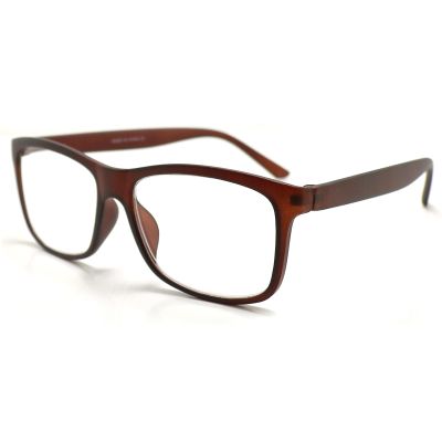TWINKLE TWINKLE Simple Style Ultralight Reading Glasses Womens Mens Retro Spectacles Large Lens R140 (1 Pairs Matte Brown, +400 Magnification)
