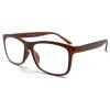TWINKLE TWINKLE Simple Style Ultralight Reading Glasses Womens Mens Retro Spectacles Large Lens R140 (1 Pairs Matte Brown, +400 Magnification) view 1