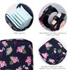 Flamingo Multi-Purpose Storage Bag With Keychain - Cute Cartoon Sanitary Napkin and Menstrual Organizer view 3