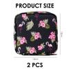2 Pieces Flamingo Bags, Sanitary Napkin Storage Bag, Cute Cartoon Storage Bag, Girls Bathroom Storage Bag, Convenient Bag, Storage Accessories view 2