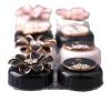 2Pcs Black and White Stylish Premium Contact Lens Case Portable Cute Contact Lens Box Kit Set with Mirror and Remover Tool Eye Care Soak Storage Lens Container for Girls and Women, Contact Lens Care view 4