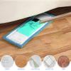 BEAHING Mop Pad, Mop Head, Mop Pad 16x5in Flat Mop Head Replacement Coral Velvet High Absorbent Mop Refill Rectangular Blue Reusable Mop Replacement Heads view 3