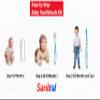 Sanitral Baby's First Toothbrush Kit - Step by Step 0-2 Years - Safety-Tested & BPA-Free 3-Pack (Finger, Silicone, Toddler Toothbrushes) - Blue view 2