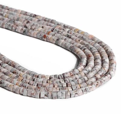 2x4MM Natural Stone Beads Blue Imperial Jasper Aquamarine Loose Spacer Beads for Jewelry Making DIY Accessries,C,2x4mm about 75pcs