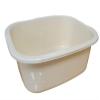 Vision4ever 1Pcs Cream Colour 11 litres Washing Up Bowl Rectangular Plastic Multi-Purpose Basin Mixing Sink Portable Wash Basin, Plastic Kitchen Sink Tidy Organisers view 1
