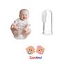 Sanitral Baby's First Toothbrush Kit - 0-2 Years - 3-Pack (Finger, Silicone, Toddler) - Pink, Safety-Tested & BPA-Free view 3