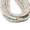 2x4MM Natural Stone Beads Blue Imperial Jasper Aquamarine Loose Spacer Beads for Jewelry Making DIY Accessries,B,2x4mm about 75pcs view 2