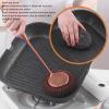 Stainless Steel Scrubber with Long Handle, Steel Wool Scrubber Deep Clean Dish Scrubber Scourer Removes Stubborn Stains Rustproof Dish Scrubber Brush for Pots Pans Grills (Rose Gold) view 3