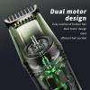 Vacuum Beard Shaver for Men, Wet & Dry Electric Beard Trimmer with Precision Dial, Adjustable Facial Trimmer with 20 Length Settings & 2 Combs, Cordless Electric Shaver Hair Clipper Gifts for Men view 3