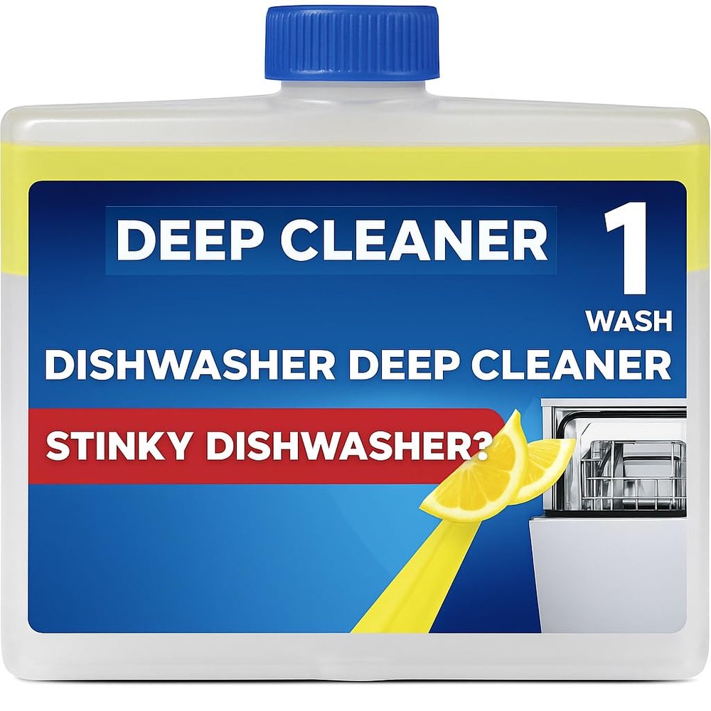 Lemon Dishwasher Cleaner  250 ml, Removes Limescale & Odours (1, 250 ml)