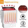 6KW Electric Sauna Heater Stove - Stainless Steel SPA Dry Steam Bath - Commercial Electric Sauna Heater for 6-9m Room - 32-210F with External Controller view 3