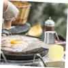 CIYODO Pancake Oil Brush, Replaceable Fabric Mop with Tray, Quick-Drying Stainless Steel Handle, No-Residue Cleaning for Kitchen and Pancake Making view 2