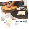 CIYODO Pancake Oil Brush, Replaceable Fabric Mop with Tray, Quick-Drying Stainless Steel Handle, No-Residue Cleaning for Kitchen and Pancake Making view 3
