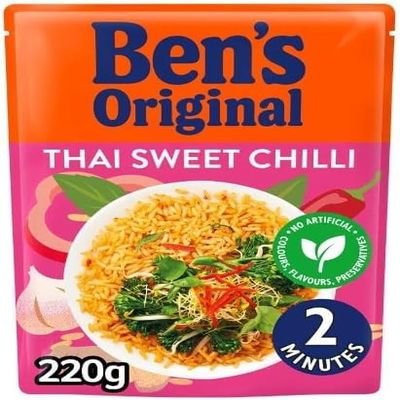 24 x Chinese Style Microwave Rice 220g Delicious Tasty And Twisty Treat Gift Hamper For Birthday,Christmas,Easter
