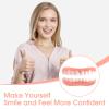 1 Pair Instant Veneers Teeth Temporary Tooth Replacement, Comfort Fit Flex Cosmetic Teeth, Silicone Dentures Upper and Lower, Clip on Teeth Veneers for Men Women, One Size Fits Most view 3