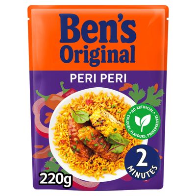 12 x Original Peri Peri Microwave Rice 220g Delicious Tasty And Twisty Treat Gift Hamper For Birthday,Christmas,Easter