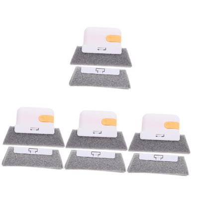 minkissy 4 Sets Multi-purpose Window Groove Cleaning Brush Gap Cleaner Premium Scrub Brush for Home