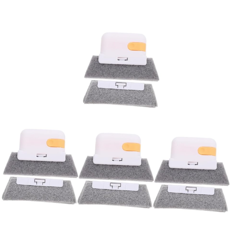 minkissy 4 Sets Multi-purpose Window Groove Cleaning Brush Gap Cleaner Premium Scrub Brush for Home
