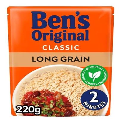 18 x Original Long Grain Microwave Rice 220g Delicious Tasty And Twisty Treat Gift Hamper For Birthday,Christmas,Easter