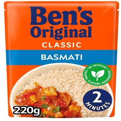 12 x Original Basmati Microwave Rice 220g Delicious Tasty And Twisty Treat Gift Hamper For Birthday,Christmas,Easter