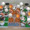 30 Pack Sports Cupcake Toppers Baseball Rugby Volleyball Hockey Cupcake Picks Basketball Toothpicks Soccer Football Cake Decor for Boy Happy Birthday For Sports Ball Game Theme Party Decoration view 4