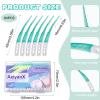 AxiyanX 84PCS Portable Soft Dental Floss Picks,Soft Silica toothpicks,flossers for Adults Teeth Cleaning Tools,interdental Brushes Between Teeth,Disposable Dental Picks (84) view 2